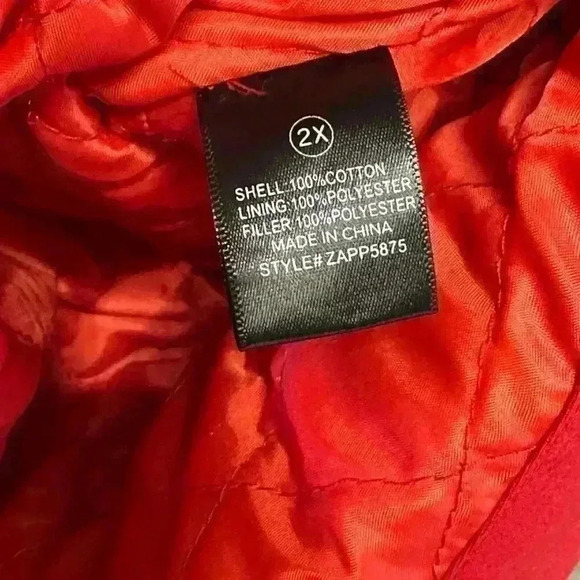 Fashion nova red bomber jacket size 2X - Picture 4 of 5